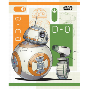 Star Wars The Rise of Skywalker BB8 and D-O - Mini Poster (923)