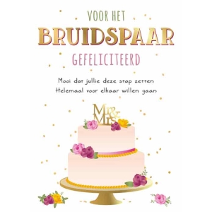 Voor Het Bruidspaar Gefeliciteerd (Vak 11)