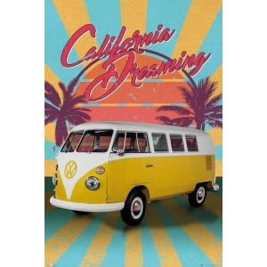 VW Camper Cali Retro- Maxi Poster (676F)