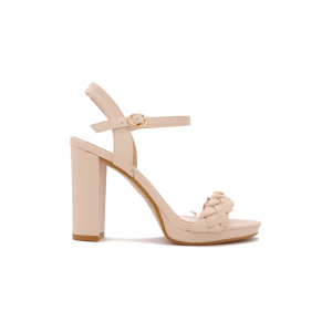 Fenna Sandalette Met Blokhak, Beige