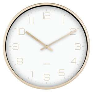 Karlsson Gold Elegance Wandklok, Wit Karlsson Gold Elegance Wandklok, Wit