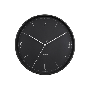 Karlsson Numbers & Lines Wandklok - Zwart - 40CM