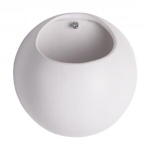Wand bloempot Globe - Wit