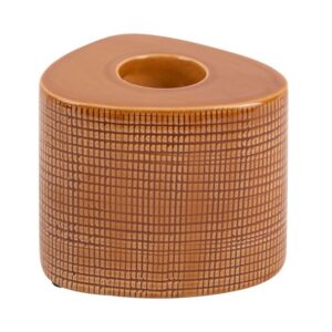 Waxinelichthouder Triangle Ceramic Groot - Geel