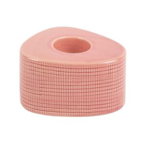Waxinelichthouder Triangle Keramiek - Roze