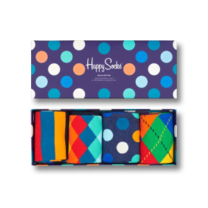 Happy Socks Multi-Color Socks Gift Box (4-Pack)
