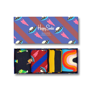 Happy Socks Navy Socks Gift Box (4-Pack)
