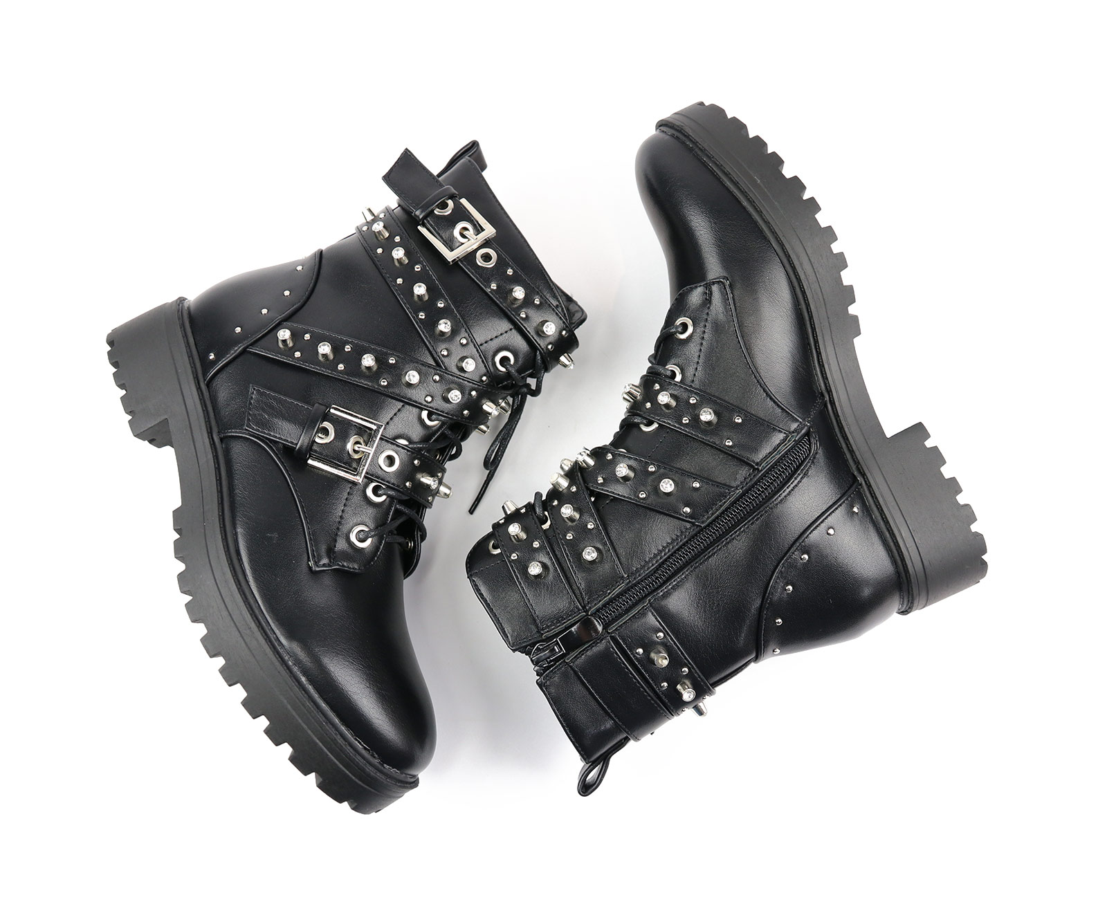 gelijkheid evenaar lotus Biker Boots met Studs kopen? | EXPO