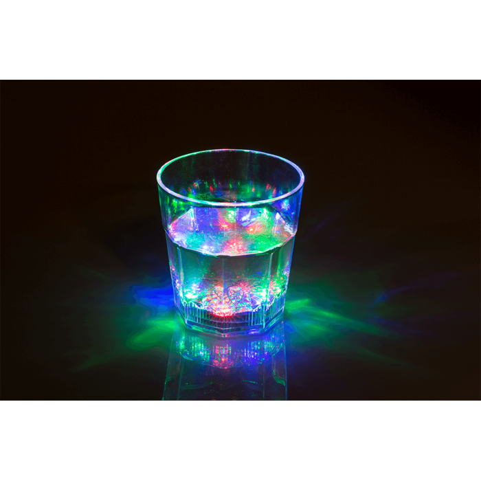 Acryl-Whiskyglas Met Kleurrijke LED Set Van 2
