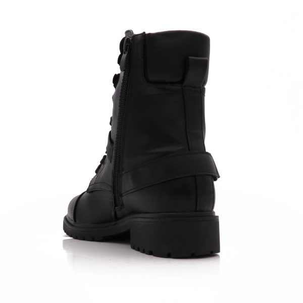 All Black Veterboots Met Gesp