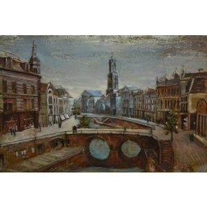 Amsterdam, Oudezijds Voorburgwal - 3D Metaal Schilderij