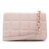 Bella Padded Chain Tas, Beige