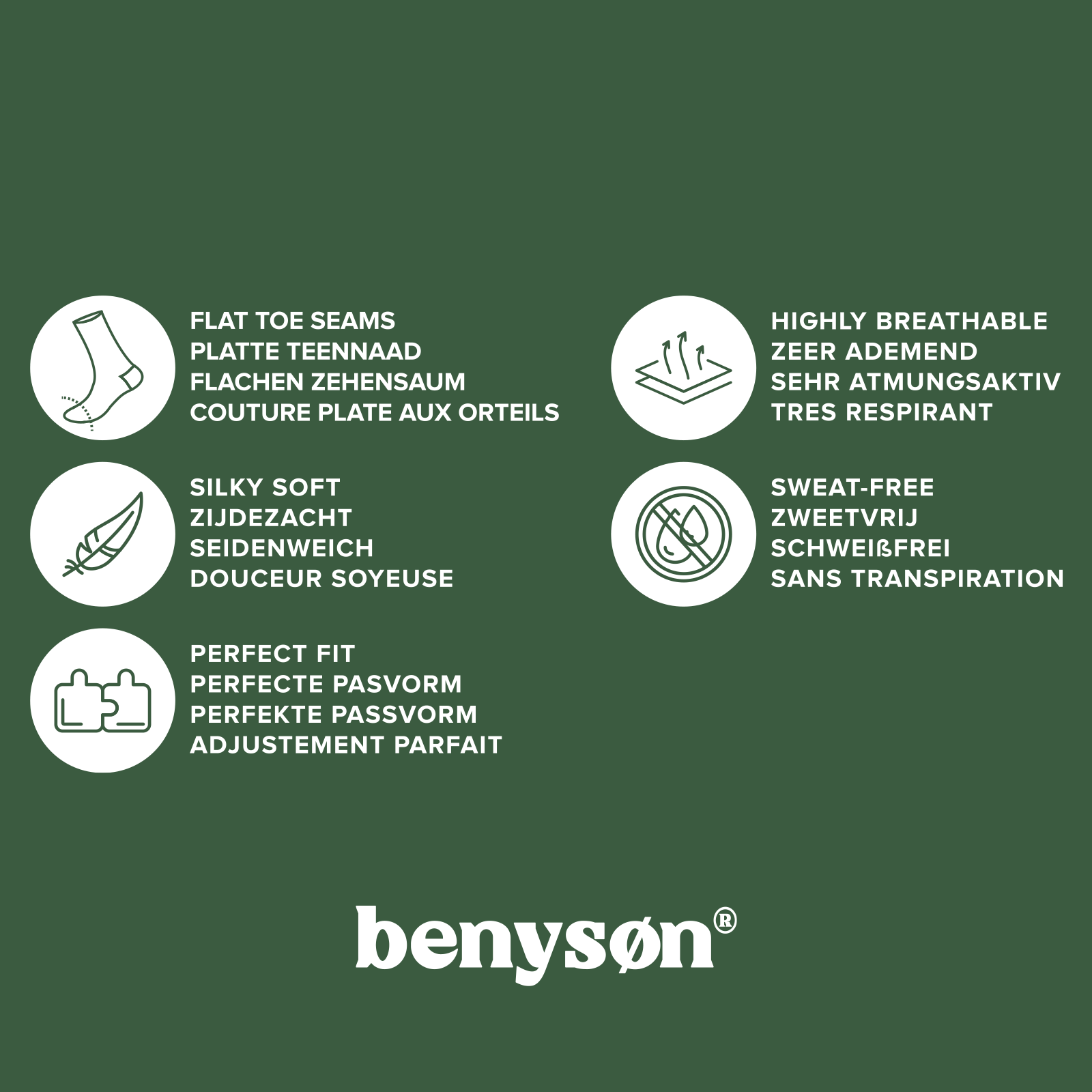 BENYSØN® Naadloze Bamboe Enkelsokken Unisex (3-Pack) - BENY-5003