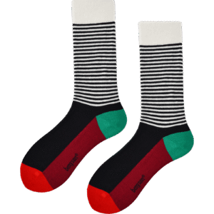 BENYSØN® Organisch Katoenen Sokken - Half Stripes (41-46) BENYSØN® Organisch Katoenen Sokken - Half Stripes (41-46)