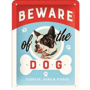 Beware Of The Dog - Metalen Wandplaat