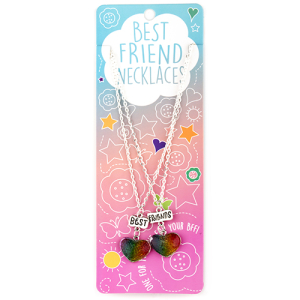 Best Friend Ketting (Set Van 2) - Regenboog Hart