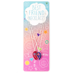 Best Friend Ketting (Set Van 2) - Best Friend Hart