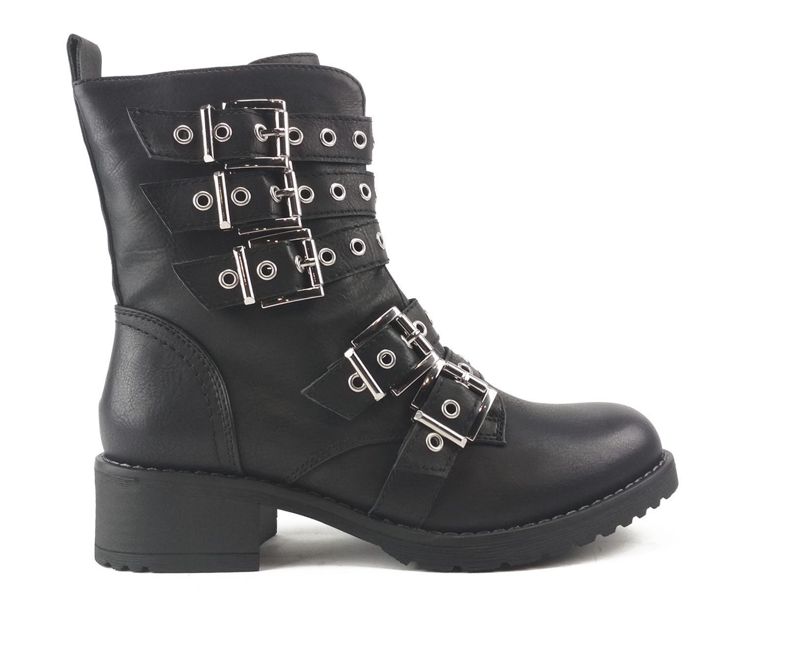 actie zakdoek Pygmalion Biker Boots Met 5 Riempjes en Gespen kopen? | EXPO