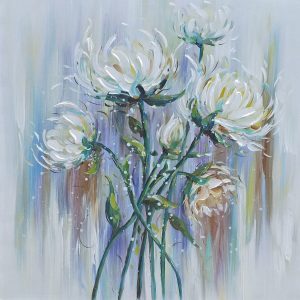 Bloemen - Canvas schilderij - Olieverf