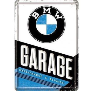 BMW Garage - Metalen Postcard