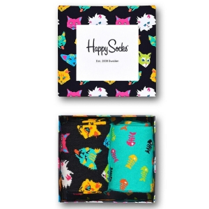 Happy Socks Cat Gift Box (2-Pack)