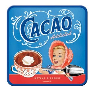 Cacao Addicted - Metalen Onderzetter