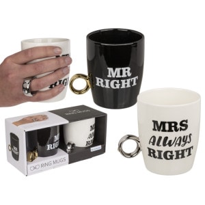 Set Van 2 Mokken - Mr Right ; Mrs Always Right