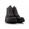 Chained Biker Boots, Zwart/Croco