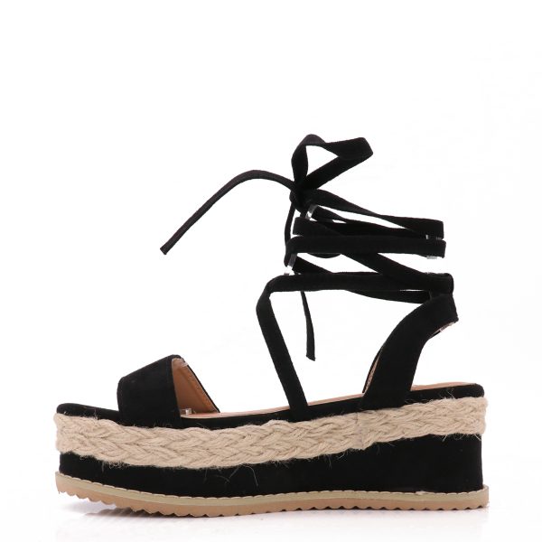 Rope Sandalen, Zwart