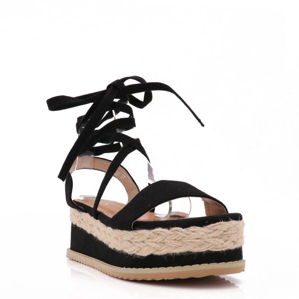 Rope Sandalen, Zwart