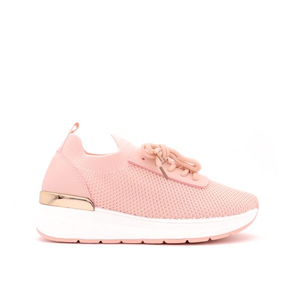 Coco Stretch Knit Sock Sneakers, Roze