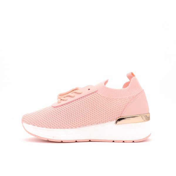 Coco Stretch Knit Sock Sneakers, Roze
