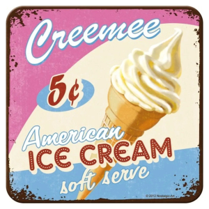 Creemee American Ice Cream - Metalen Onderzetter