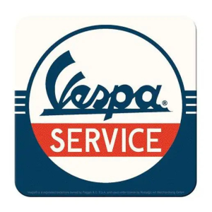 Vespa Service - Metalen Onderzetter