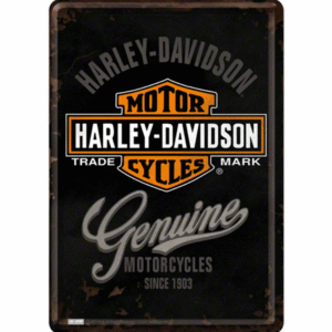 Harley-Davidson Genuine - Metalen Postcard