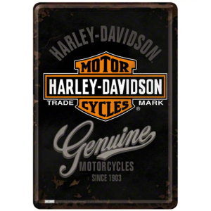 Harley-Davidson Genuine - Metalen Postcard