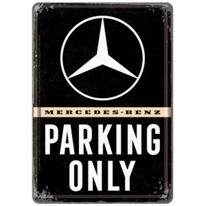 Mercedes-Benz Parking Only - Metalen Postcard