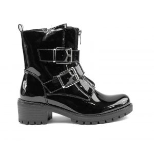 Double Buckle Boots Lacquer