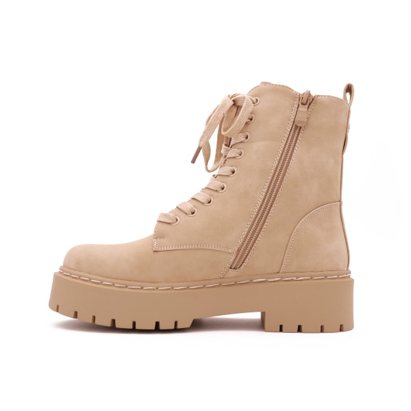 Spylar Suède Veterboots, Beige