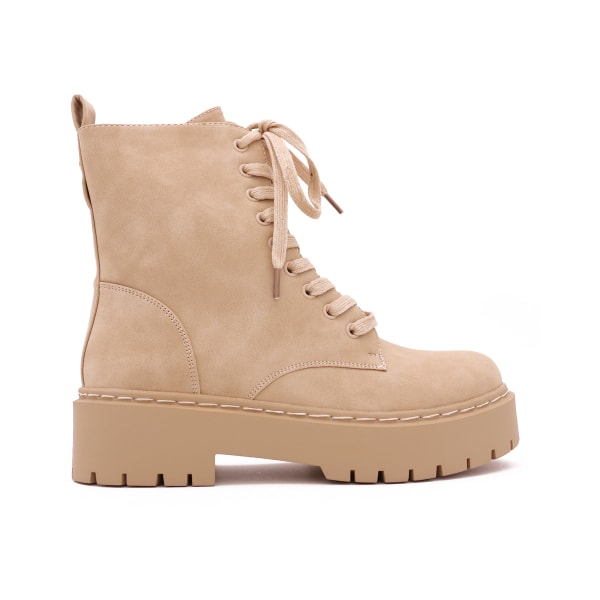 Spylar Suède Veterboots, Beige