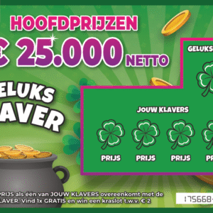 Geluksklaver Nep Krasloten (4 stuks)