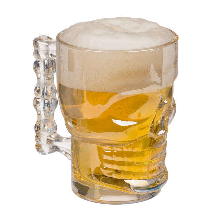 Drinkglas Schedel