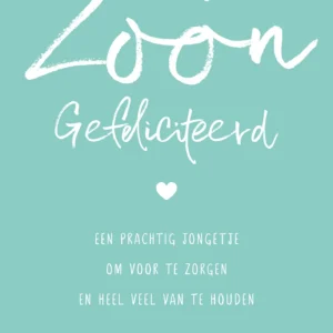 Een Zoon Gefeliciteerd Een Zoon Gefeliciteerd
