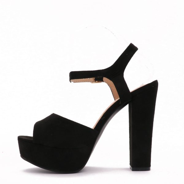 Kayla Pumps Suede, Zwart