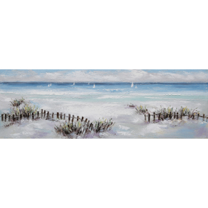 Strand Olieverfschilderij Op Linnen 60×150 cm