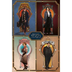 Fantastic Beasts And Where To Find Them Framed Cast - Maxi Poster (C-634)