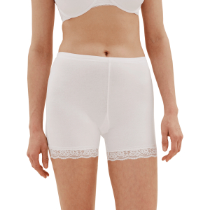 FINE WOMAN® Katoenen Fietsbroekje / Boxershort, Wit