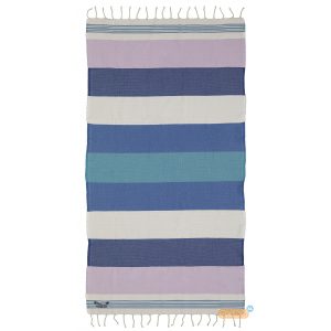 Fouta Eivissa - XL hamamdoek - paars gestreept