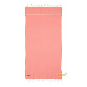 Fouta Es Vedra - XL hamamdoek - neon roze