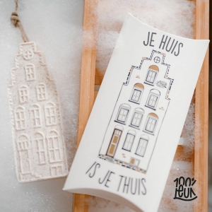 Cadeaudoos Gevuld Met Zeep - Je Huis Is Je Thuis - Gevelzeep